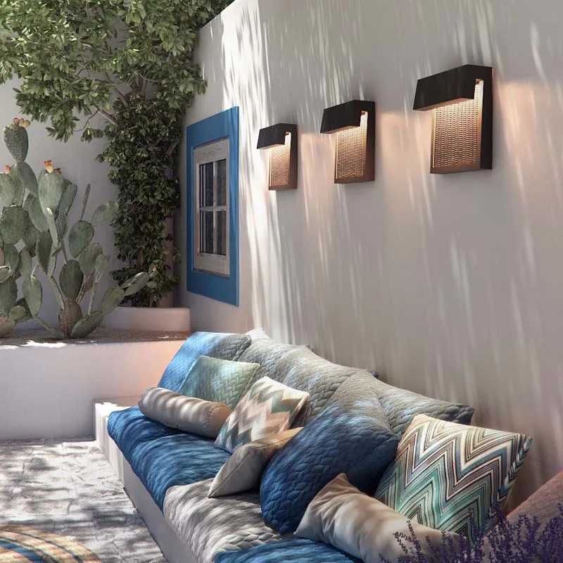 aussenwandleuchte-bover-sisal-grundbeleuchtung Bover Wandleuchten