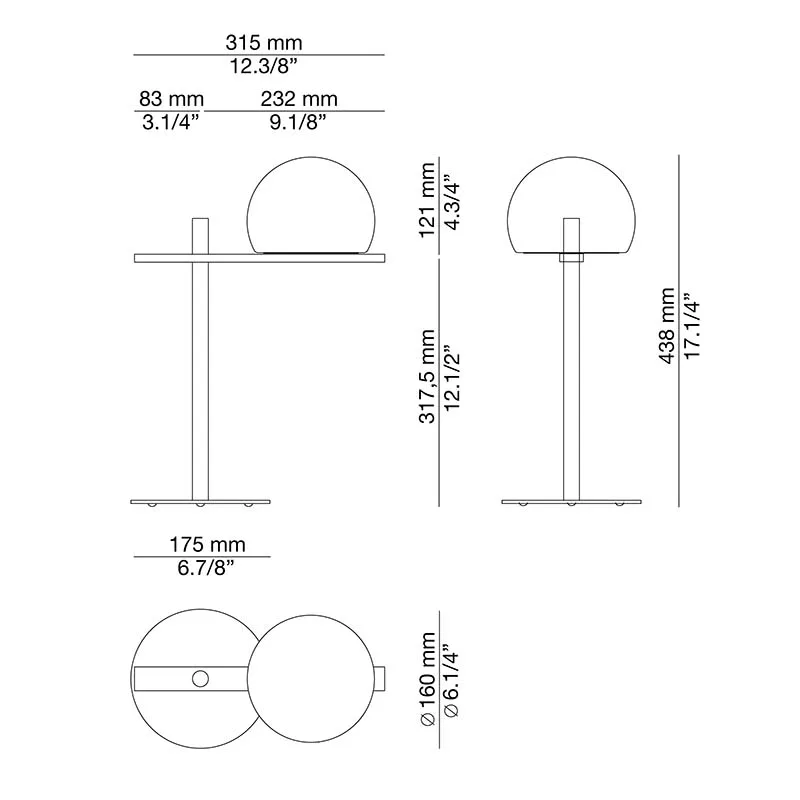 Estiluz Circ M-3728X Outdoor LED-Tischleuchte – Bild 7