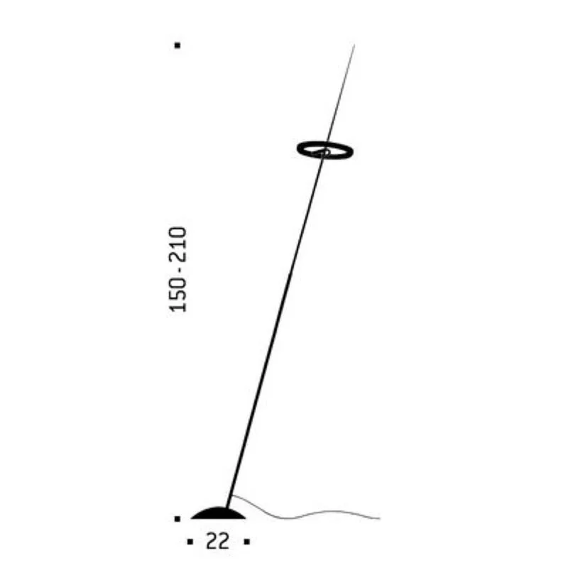 Ingo Maurer Ringelpiez LED-Stehleuchte – Bild 5