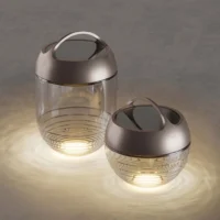 IP44.DE aqu LED Solar-Akkuleuchte Bright Bronze