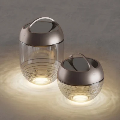 IP44.DE aqu LED Solar-Akkuleuchte Bright Bronze