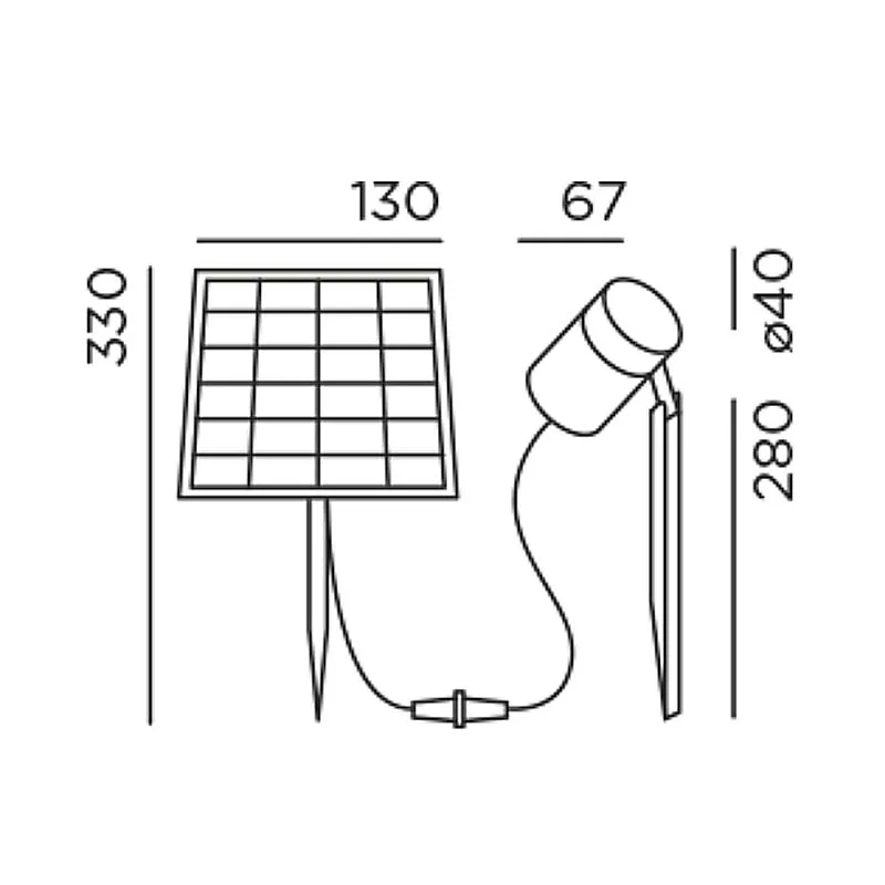 IP44.DE Piek Mini Solar Außenleuchte mit Erdspieß – Bild 9