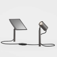 IP44 Piek Mini Solar Außenleuchte mit Erdspieß Cool Brown