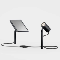 IP44 Piek Mini Solar Außenleuchte mit Erdspieß Deep Black