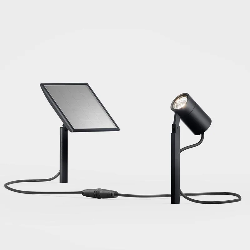 IP44 Piek Mini Solar Außenleuchte mit Erdspieß Deep Black