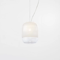 Prandina Gong S1 LED-Pendelleuchte Weiss