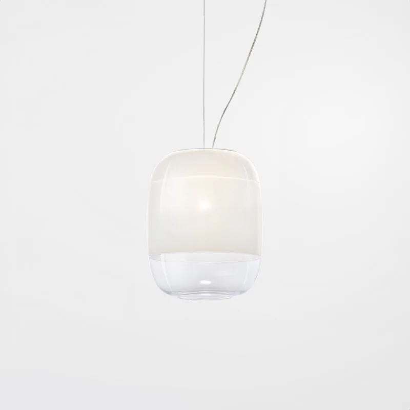 Prandina Gong S1 LED-Pendelleuchte Weiss