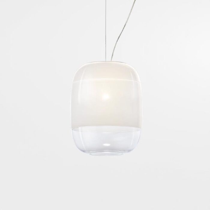 Prandina Gong S3 LED-Pendelleuchte Weiß