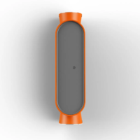 Roger Pradier Ibuk N° 1 LED-Außenwandleuchte Reinorange