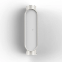Roger Pradier Ibuk N° 1 LED-Außenwandleuchte Reinweiß
