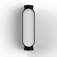 Roger Pradier Ibuk N° 1 LED-Außenwandleuchte Samtschwarz