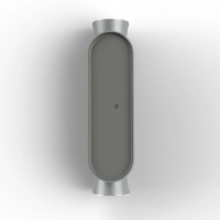 Roger Pradier Ibuk N° 1 LED-Außenwandleuchte Seidengrau