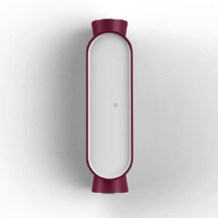 Roger Pradier Ibuk N° 1 LED-Außenwandleuchte Weinrot