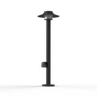 Roger Pradier Kerlouan N° 4 mit Stecker Pollerleuchte Anthrazitgrau