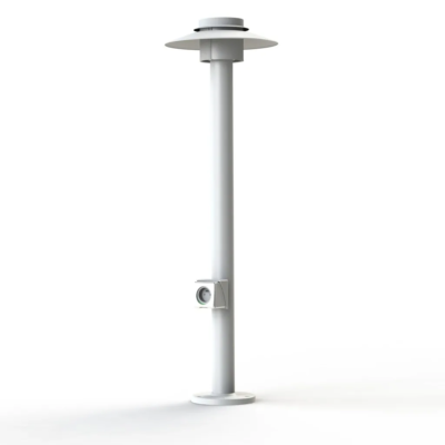 Roger Pradier Kerlouan N° 4 mit Stecker Pollerleuchte Weiß