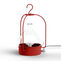 Roger Pradier La Hutte N° 2 Mobile Außenleuchte Tomatenrot
