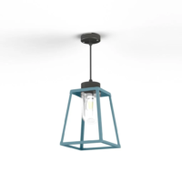 Roger Pradier Lampiok 1 N° 3 Außenpendelleuchte Blau