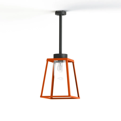 Roger Pradier Lampiok 2 N° 1 Außenpendelleuchte Reinorange