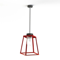 Roger Pradier Lampiok 2 N° 2 Außenpendelleuchte Tomatenrot