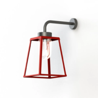 Roger Pradier Lampiok 2 N° 3 Außenwandleuchte Tomatenrot