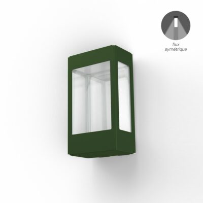 Roger Praider Tétra N°1 LED-Außenwandleuchte Farngrün