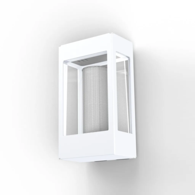 Roger Pradier Tétra N° 1 Außenwandleuchte Reinweiß