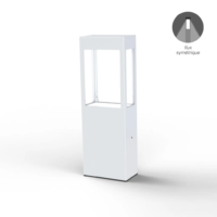 Roger Pradier Tétra N° 2 LED-Pollerleuchte Weiß