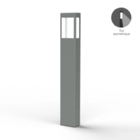 Roger Pradier Tétra N° 4 LED-Pollerleuchte Metallgrau