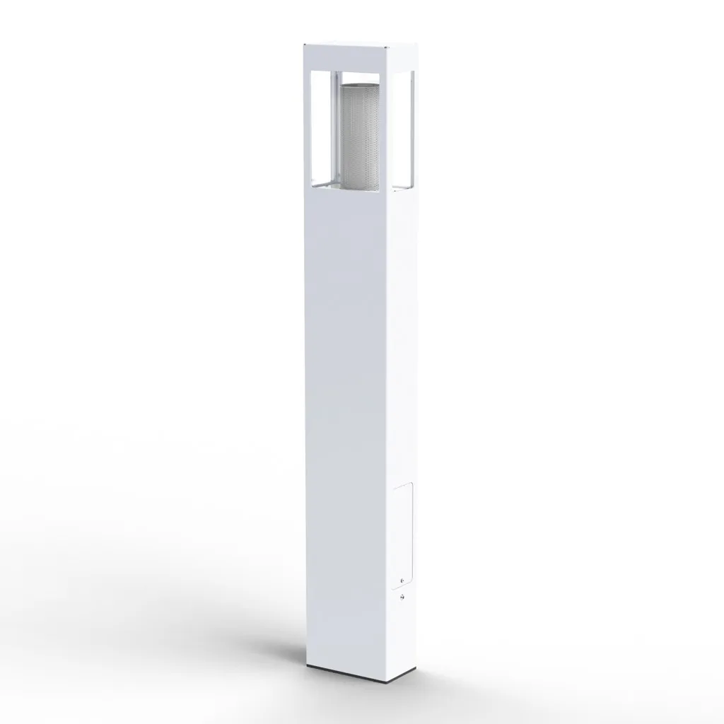 Roger Pradier Tétra N° 4 Pollerleuchte Reinweiß