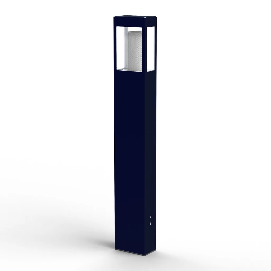 Roger Pradier Tétra N° 4 Pollerleuchte Stahlblau