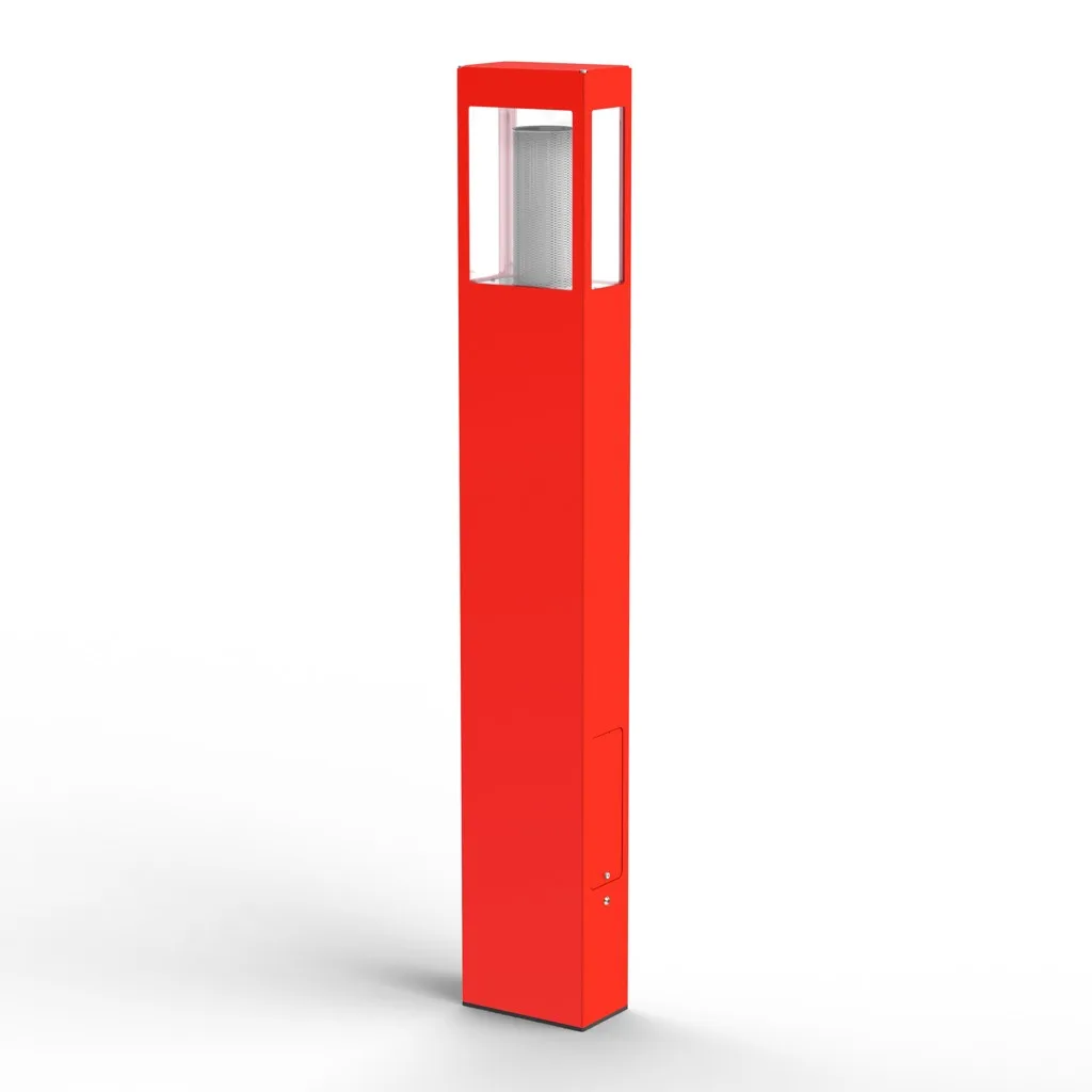 Roger Pradier Tétra N° 4 Pollerleuchte Verkehrsrot