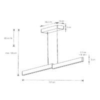 ESCALE Level LED-Pendelleuchte 120 cm – Bild 9