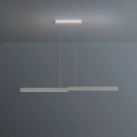 ESCALE Level LED-Pendelleuchte 120 cm Aluminium