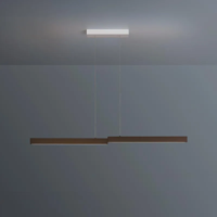 ESCALE Level LED-Pendelleuchte 120 cm Bronze