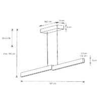 ESCALE Level LED-Pendelleuchte 160 cm – Bild 9
