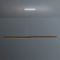 ESCALE Level LED-Pendelleuchte 160 cm Bronze