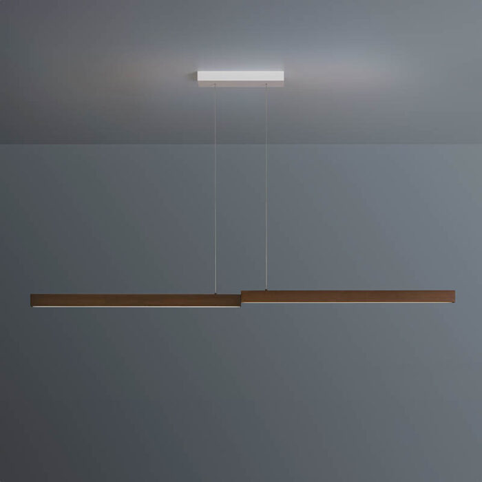 ESCALE Level LED-Pendelleuchte 160 cm Bronze