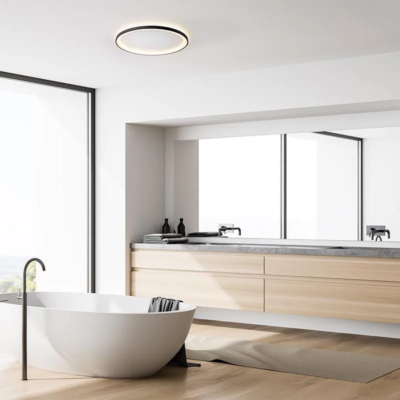 ESCALE Loud LED-Deckenleuchte Ø 50 cm im Wohnraum Ambiente