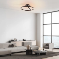 ESCALE Vision LED-Deckenleuchte im Wohmraumambiente