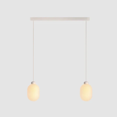 GRAU Sun Duo LED-Pendelleuchte Sand Weiß