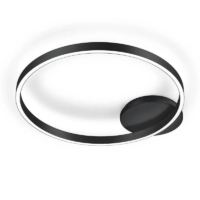 Knapstein SOLEA LED-Deckenleuchte Schwarz