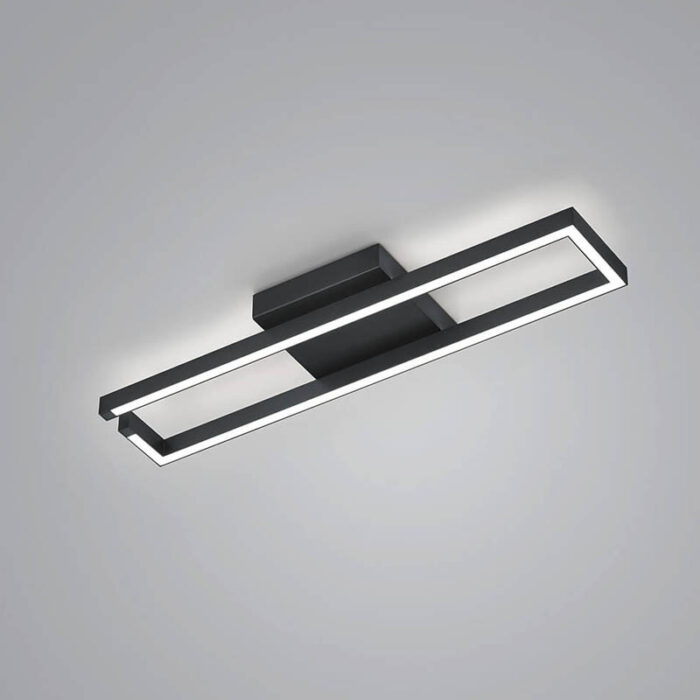 Knapstein YOKO-R LED-Deckenleuchte Schwarz