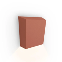 Vibia Break Plus 4112 LED-Außenwandleuchte Terra Rot