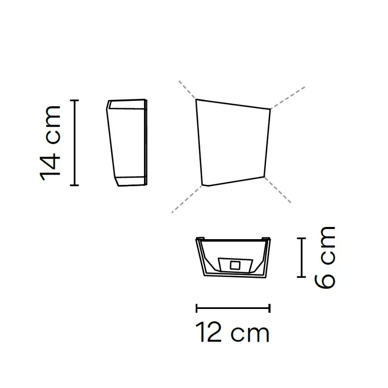 Vibia Break Plus 4114 LED-Außenwandleuchte – Bild 10