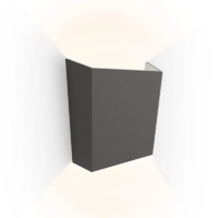 Vibia Break Plus 4114 LED-Außenwandleuchte Graphit Schwarz
