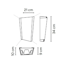 Vibia Break Plus 4116 LED-Außenwandleuchte – Bild 9