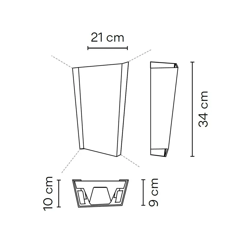 Vibia Break Plus 4116 LED-Außenwandleuchte – Bild 9