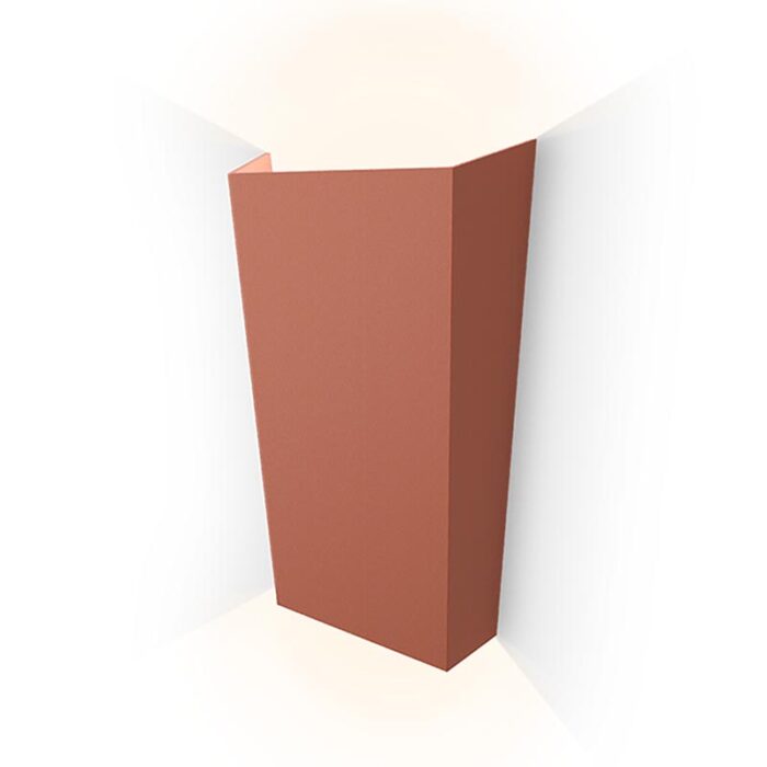 Vibia Break Plus 4116 LED-Außenwandleuchte Terra Rot