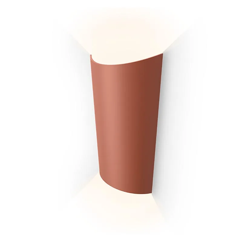 Vibia Break Plus 4118 LED-Außenwandleuchte Terra Rot