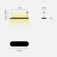Belux kido 30 LED-Pendelleuchte 110 cm – Bild 8
